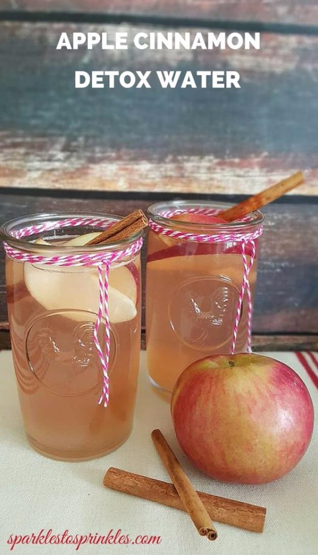 Apple Cinnamon Detox Water, a refreshing detox water recipe to try and an easy infused water idea for staying hydrated