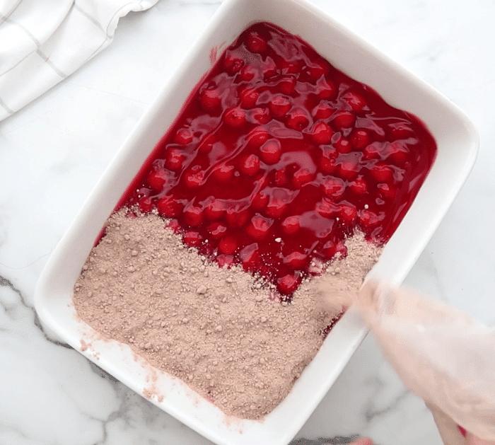 How to Make Chocolate Cherry Dump Cake