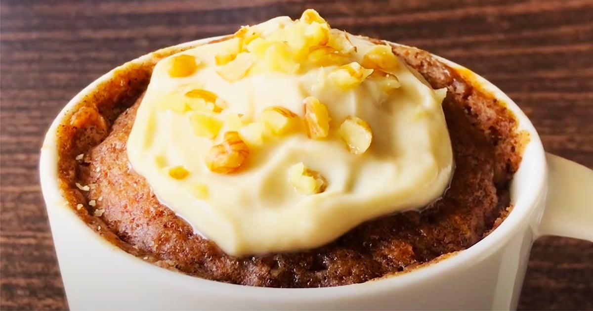 1-Minute Carrot Mug Cake Recipe
