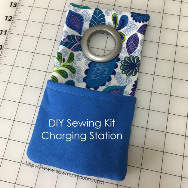 DIY Sewing Kit Charging Station, one of the best summer sewing projects on this list and one worth bookmarking from this list