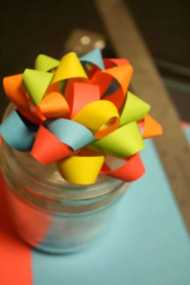 Paper Bows, budget friendly with supplies already on hand and proof a small idea can make a big difference