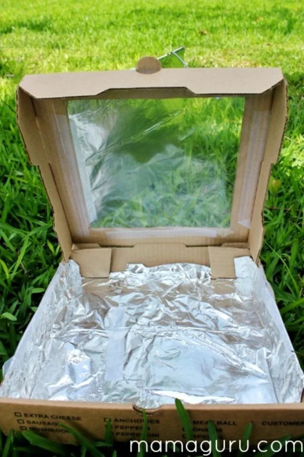 Solar Oven, a solar power project, quick enough to finish in an afternoon outside and a smart way to cut down on energy use