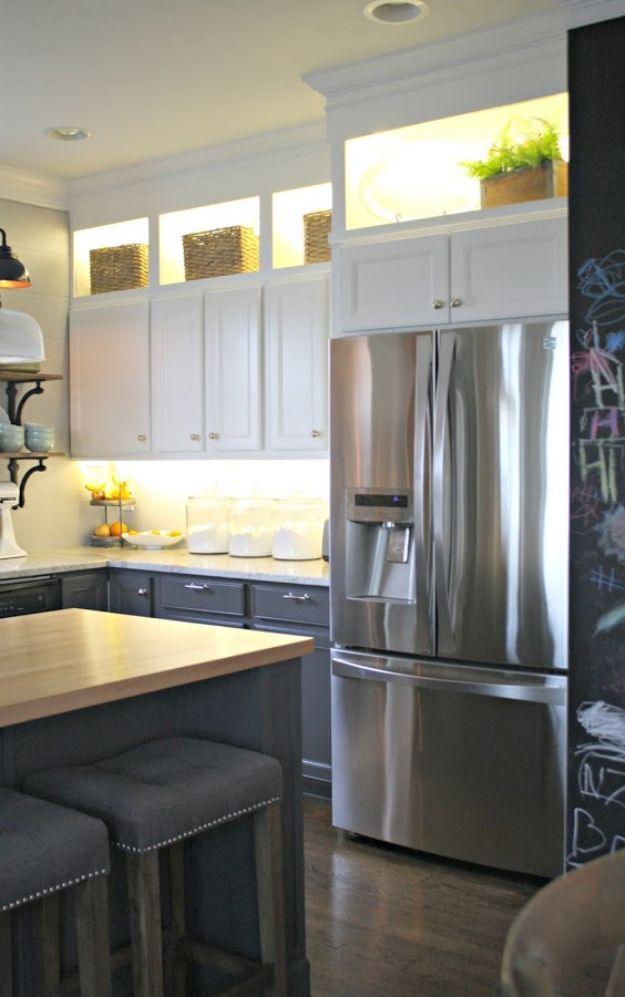 DIY Upper And Lower Cabinet Lighting, a budget friendly DIY kitchen cabinet idea and a stylish upgrade without a full remodel