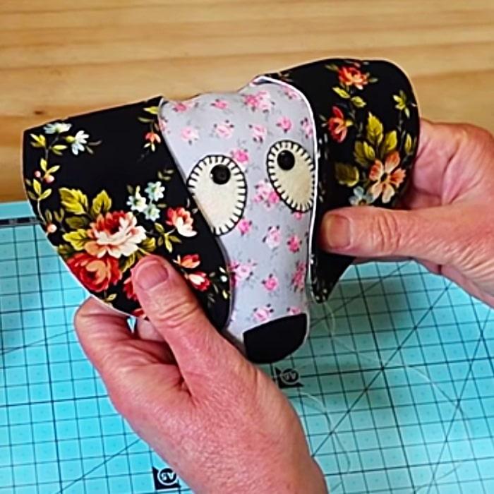 Easy Quilted Dog - Easy Quilted Toy - Homemade Patchwork Dog