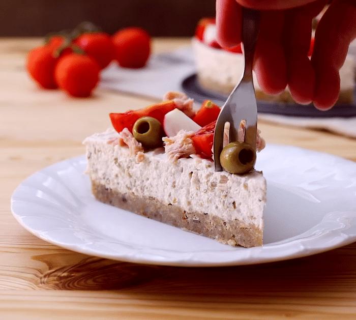 How to Make Tuna and Olive Cheesecake