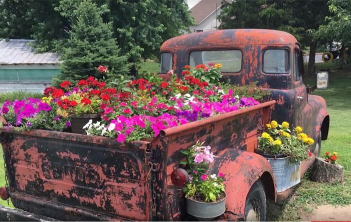 DIY Planter Ideas for Your Backyard - Truck Flower Bed DIY