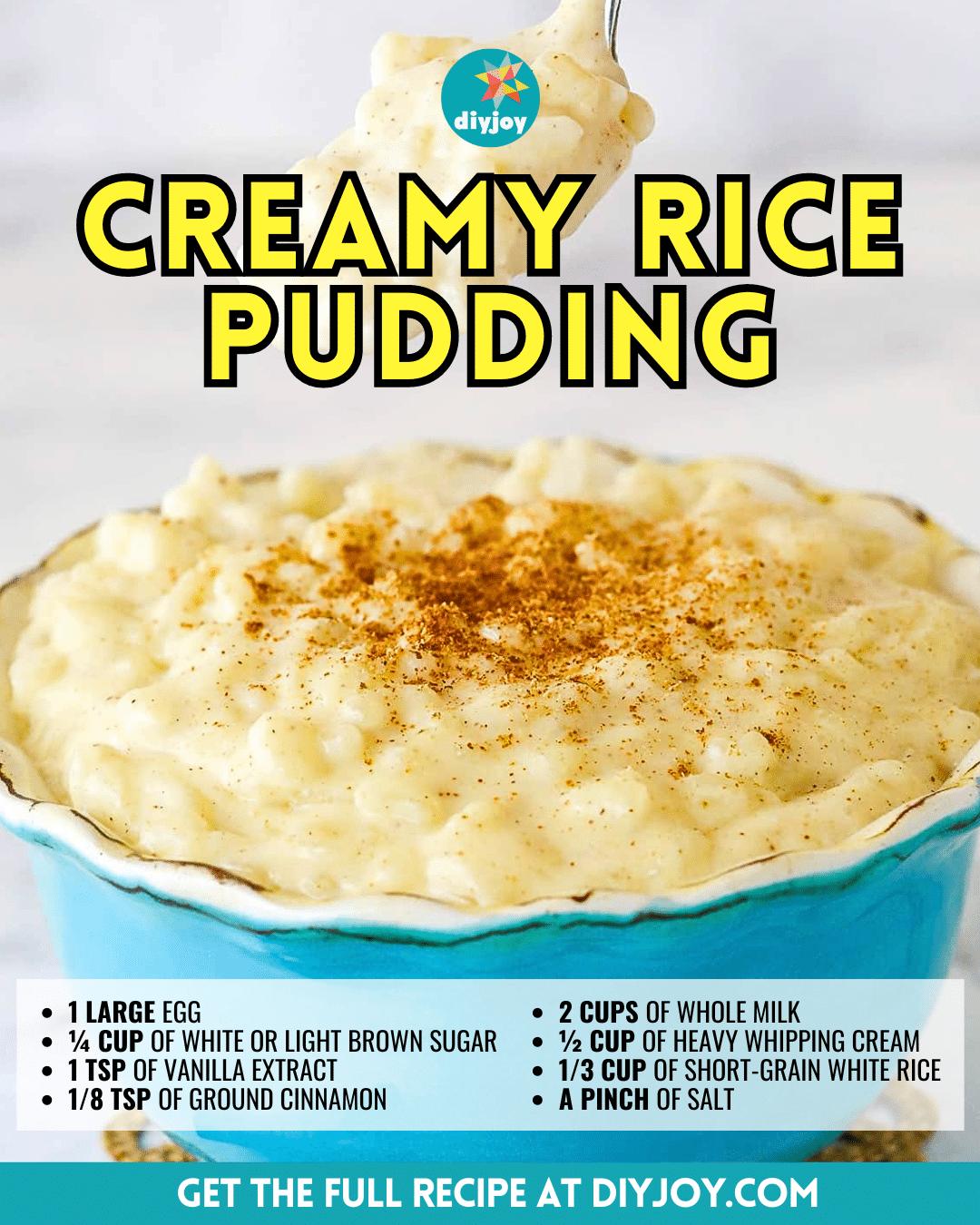 Easy Creamy Rice Pudding Recipe
