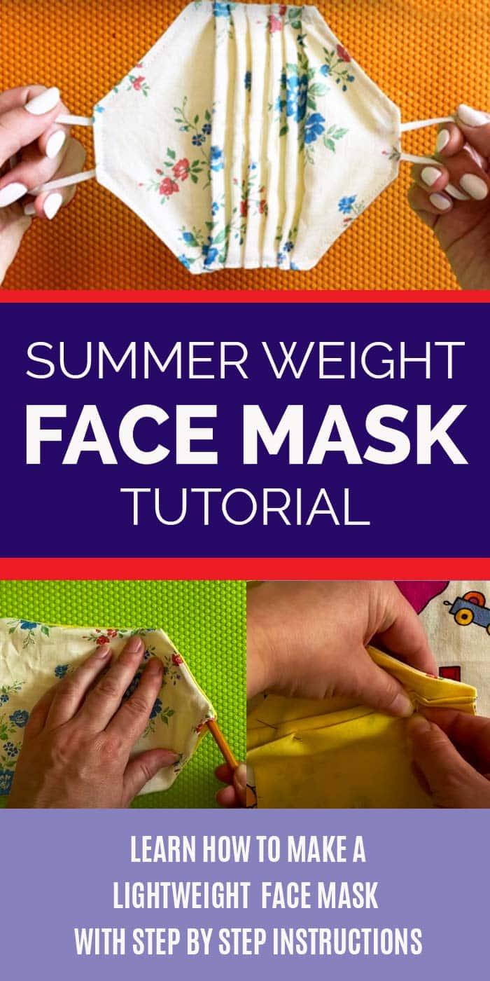 How to Make A Face Mask - Lightweight Face Mask DIY - Step by Step Sewing Tutorials and Instructions YouTube - DIY Summer Face Mask | DIY Crafts - How to Make A Lightweight Face Ma