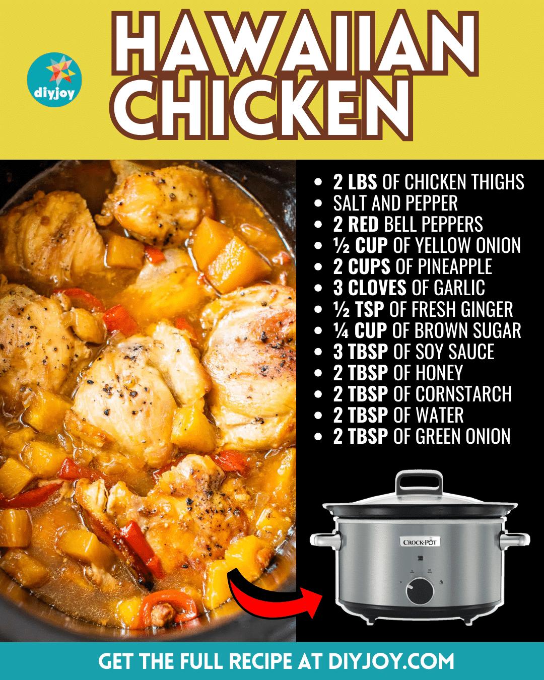 Easy Crockpot Hawaiian Chicken Recipe