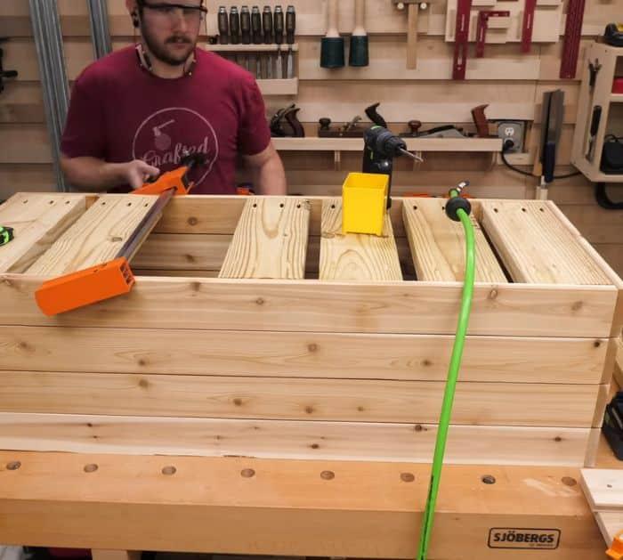 Easy to Build DIY Modern Raised Planter Box