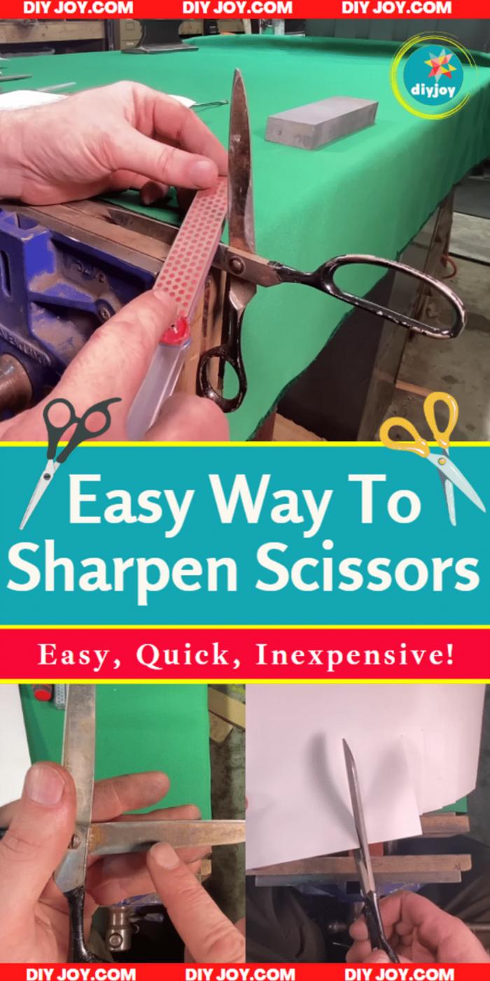 Easy Way To Sharpen Any Scissors