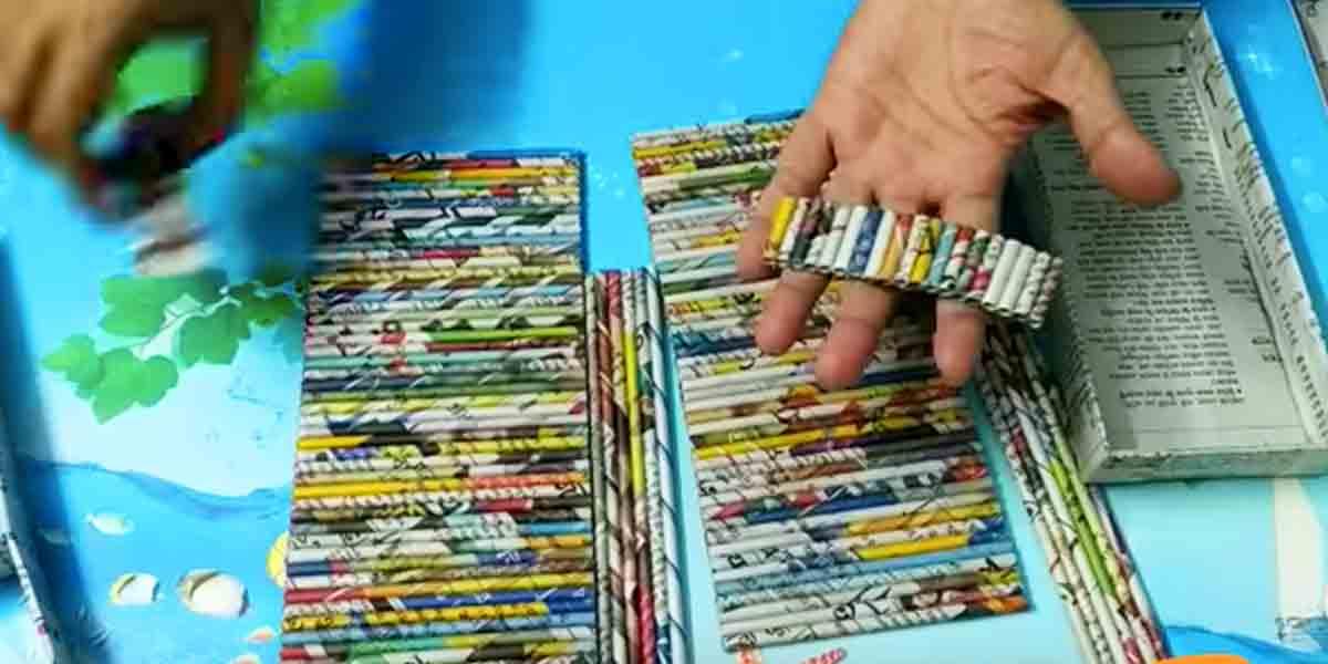 What She Makes Out Of The Newspapers Is Brilliant And Super Easy. Learn How!