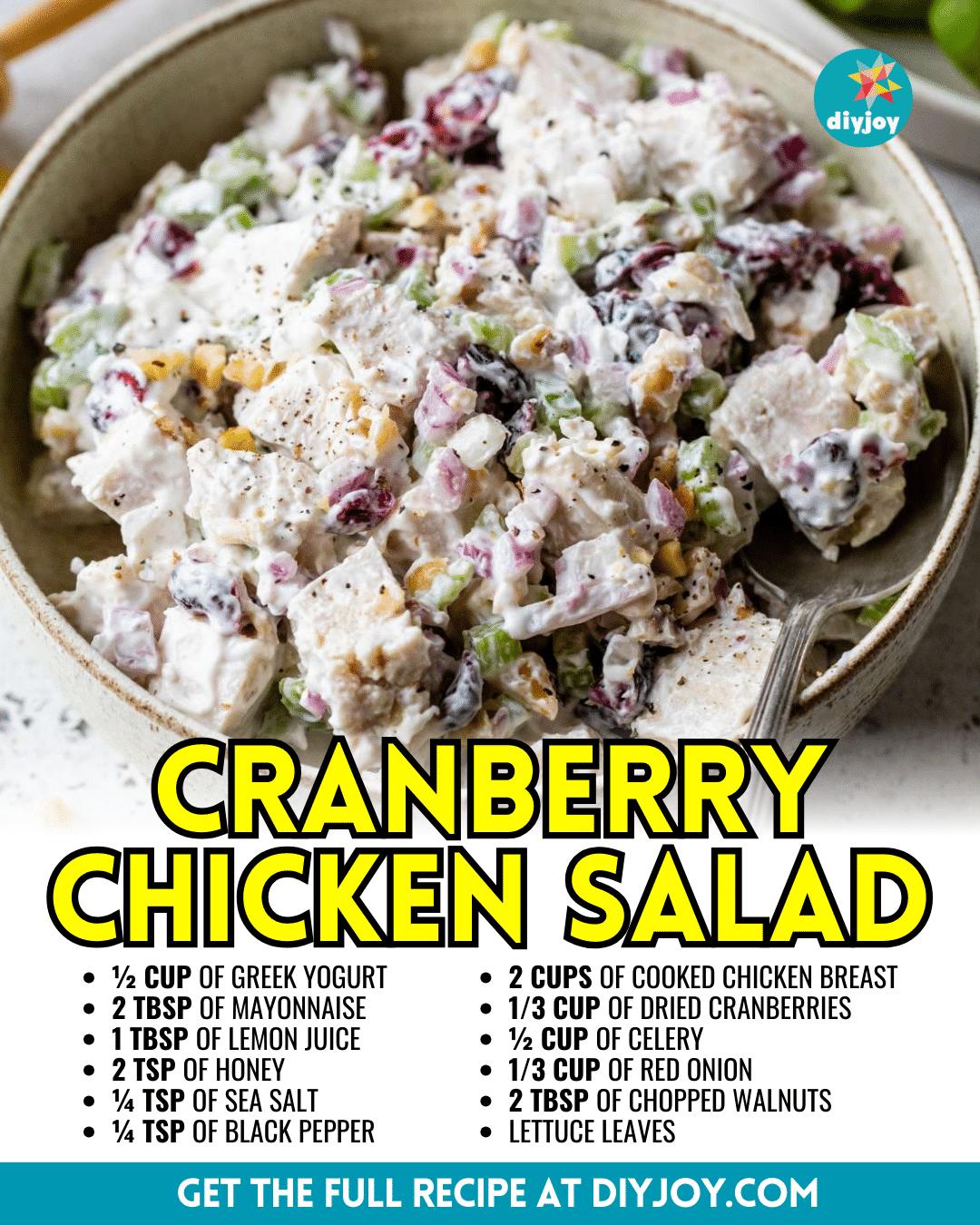 Easy Cranberry Chicken Salad Recipe