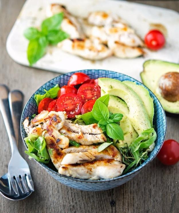 Healthy Lunch Ideas for Work - Shawarma Chicken Bowl With Basil And Lemon - Quick and Easy Recipes You Can Pack for Lunches at the Office - Lowfat and Simple Ideas for Eating on th