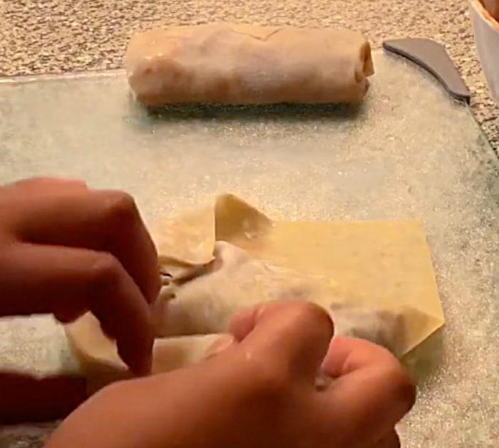 Make Peach Cobbler Egg Rolls With Captain Morgan Spiced Rum