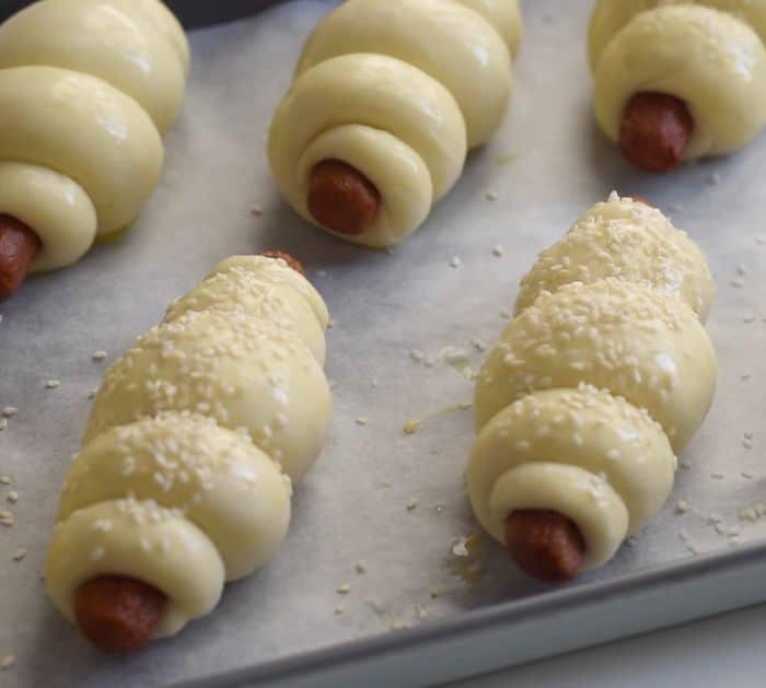 Bakery Style Sausage Buns Recipe Instructions
