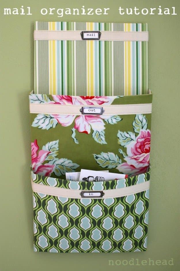 DIY Sewing Gift Ideas for Adults and Kids, Teens, Women, Men and Baby - Mail Organizer - Cute and Easy DIY Sewing Projects Make Awesome Presents for Mom, Dad, Husband, Boyfriend, C