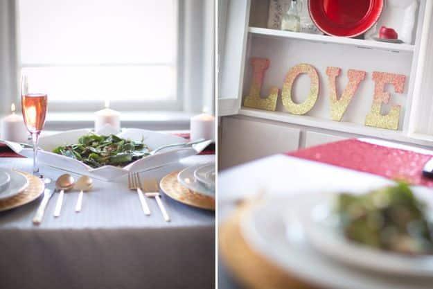 Ombre Glitter LOVE Sign DIY, low key enough for a solo evening in and a charm that beats anything from a catalog