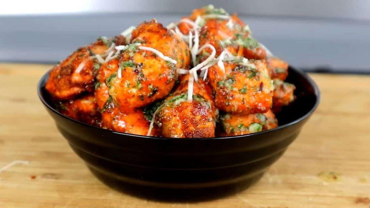 Air Fryer Garlic Parmesan Salmon Bites
