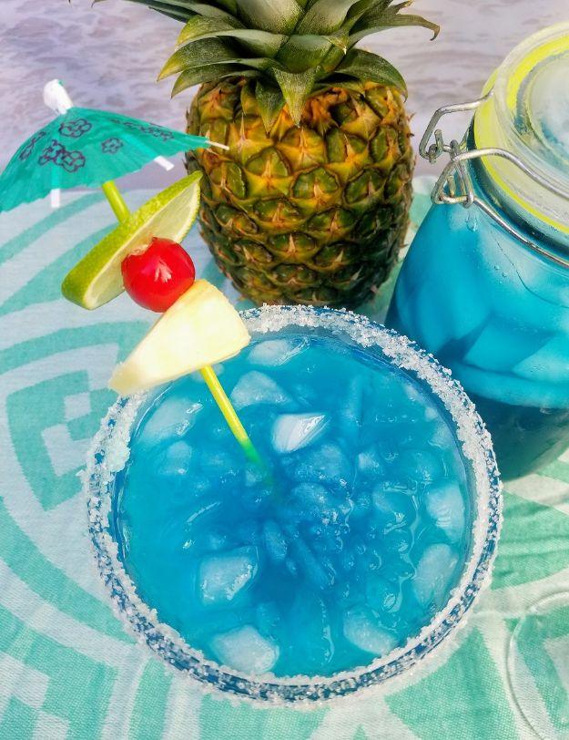 Margarita Recipes - Mermaid Margarita - Drink Recipes for a Party - Recipe Ideas for Blender Margaritas - Lime, Strawberry, Fruit | Easy Drinks With Tequila
