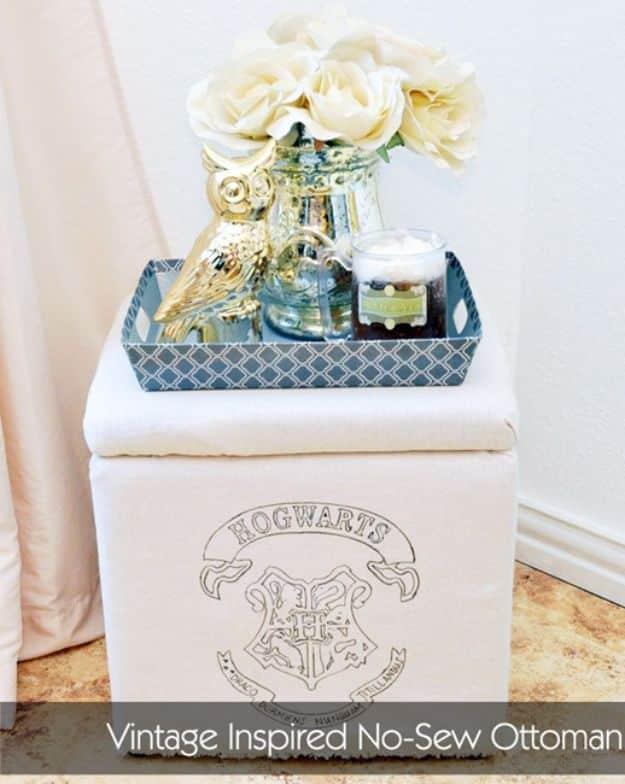 Vintage Inspired No-Sew Ottoman, a favorite pick from this roundup and an idea worth saving for later