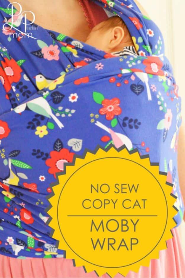 No Sew Baby Wrap, low effort once the supplies are laid out and charm that photographs better than it costs