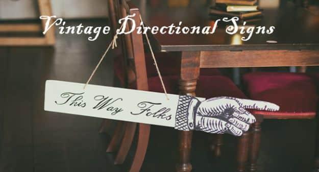 Vintage Directional Signs