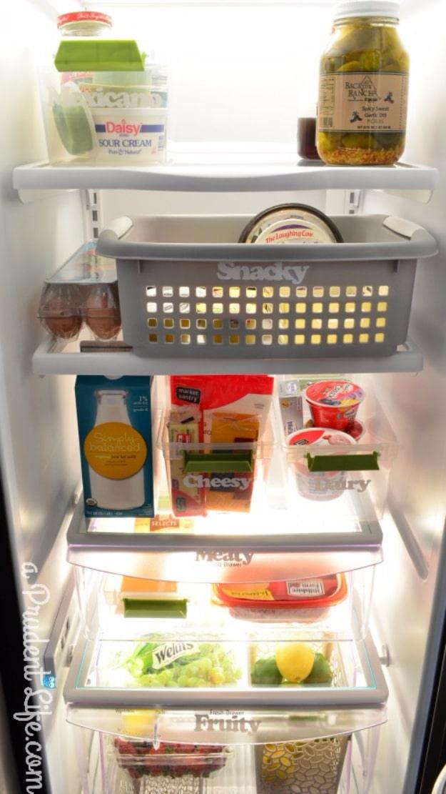 Refrigerator Organization, no special tools needed to pull this together and the shortcut that saves a genuine chunk of time