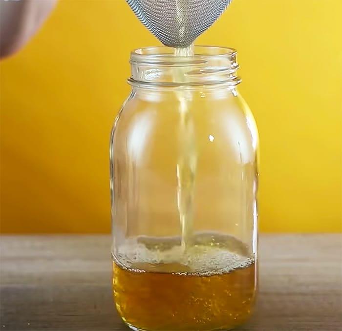 Strain the Apple Pie Mixture | Easy Moonshine Recipe