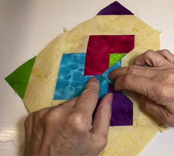 Easy Way to Sew Card Trick Quilt Block