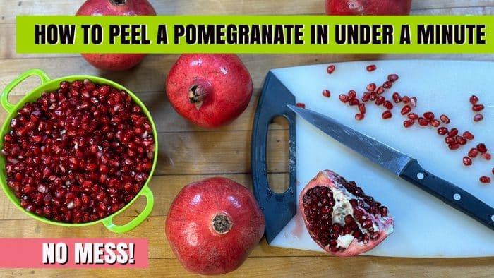 Peel a pomegranate in under a minute step by step — pomegranate peeling no mess hack e1717086731502