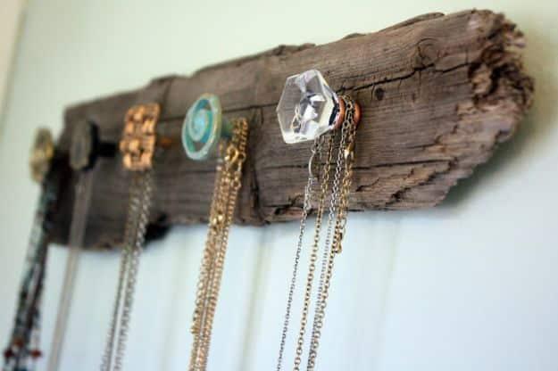 Driftwood Necklace Holder, quick enough to finish over a weekend and a favorite that gets compliments every time