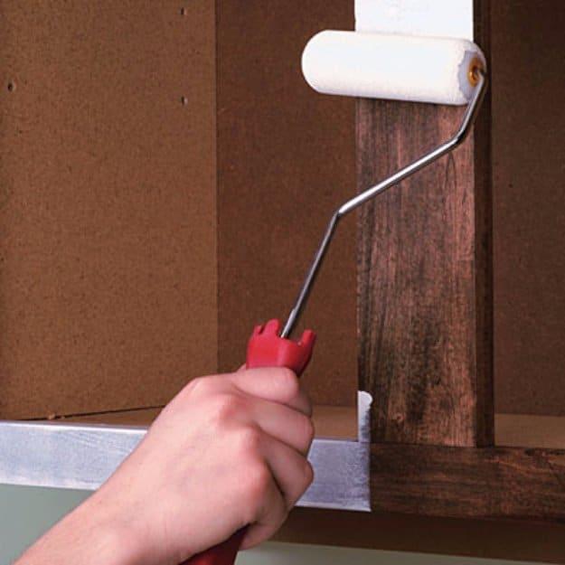 Refinish Kitchen Cabinets, brief on steps and quick to reward once it clicks and a detail that friends always ask about