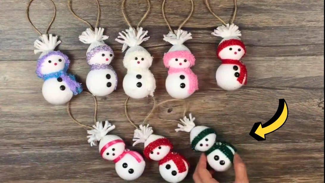 DIY Sock Snowman Ornament