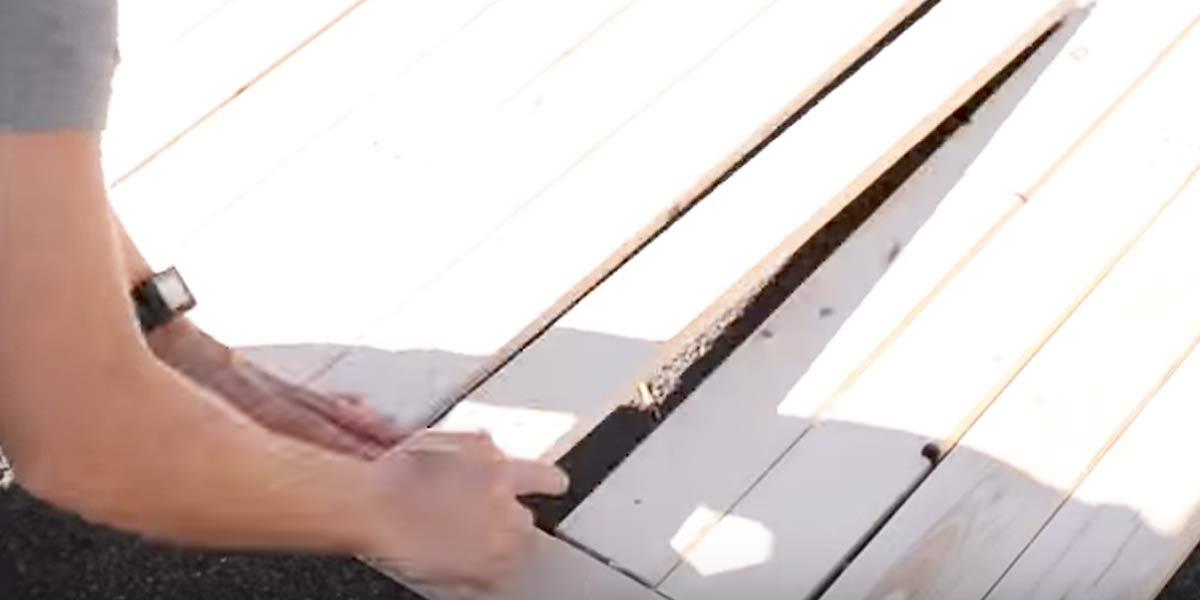 He Lines Up Boards, Nails Them To Horizontal Boards And Makes An Item Many Of Us Need!