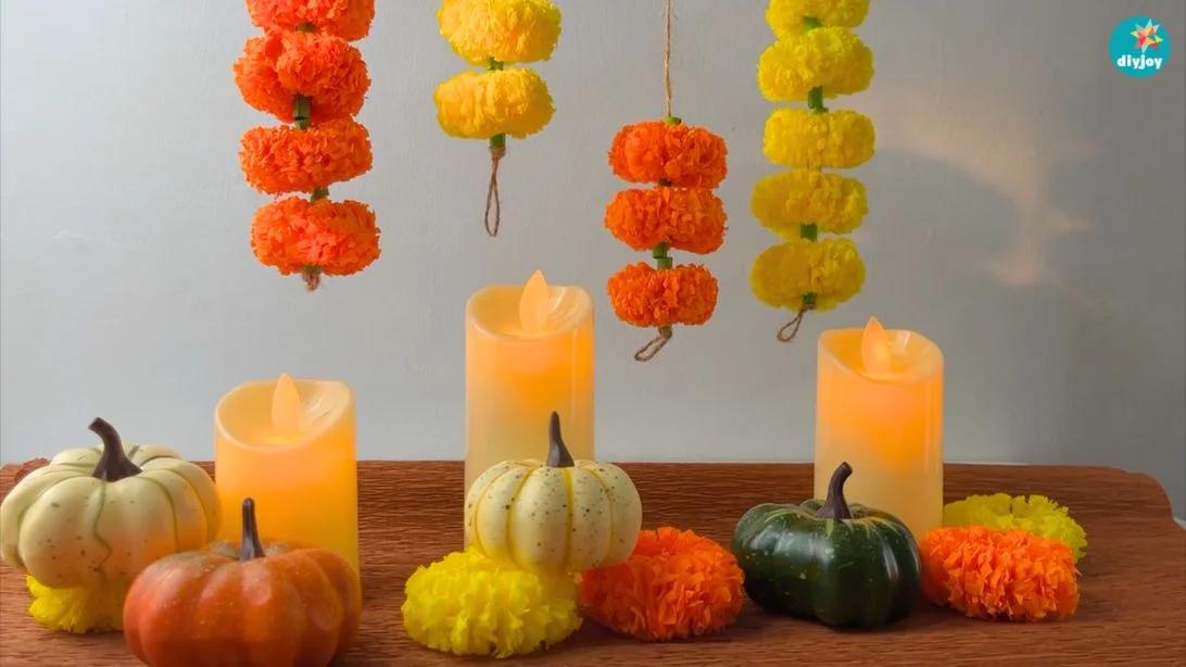 DIY Marigold garland