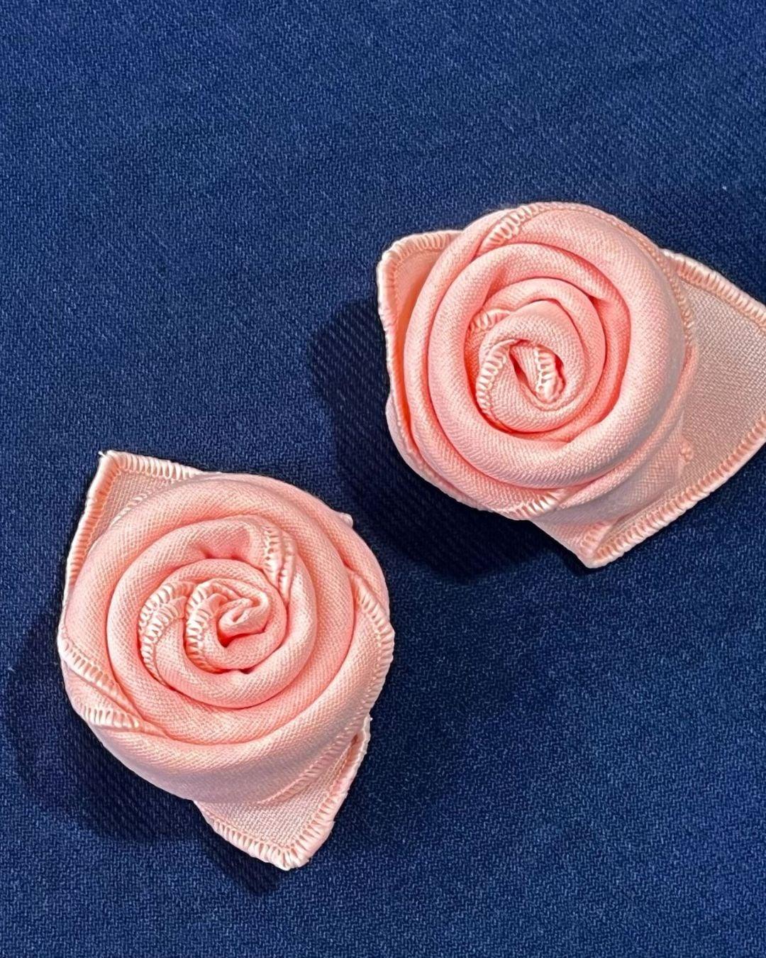Homemade Cloth Napkin Into Rose — napkin folding ideas