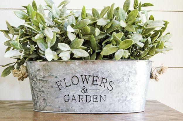 Inexpensive Galvanized Planters, one of the best joanna gaines inspired gifts on this list and a fresh take on a classic idea