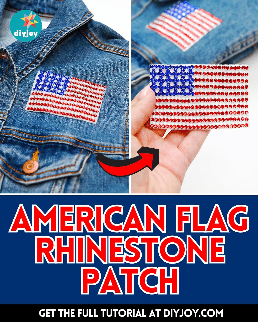 Easy DIY American Flag Rhinestone Patch Tutorial