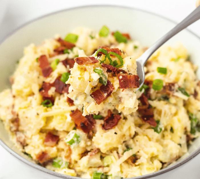 How to Make Creamy Baked Potato Salad