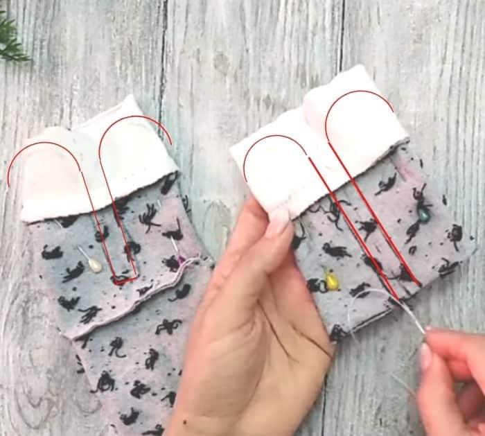 DIY Cute Sleeping Kitten Made From Socks Tutorial