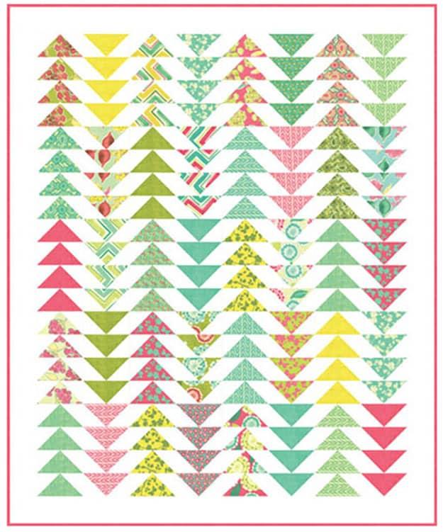 Triangle Quilt Pattern | Free Sewing Pattern | DIY Flying Geese Quilt | DIY Projects & Crafts by Sueeye at
