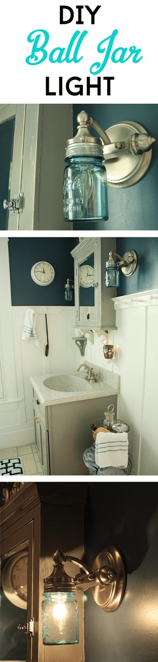 DIY Ball Mason Jar Sconce Light, a mason jar lighting idea worth trying this season and one worth pinning for later