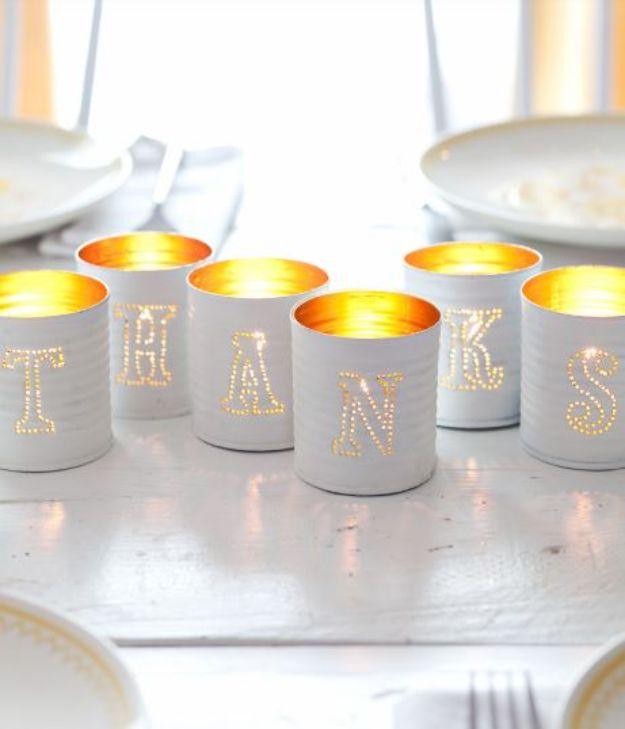 Tin Punched Votive Candles, easy to scale up for a full batch and a piece worth keeping out on display