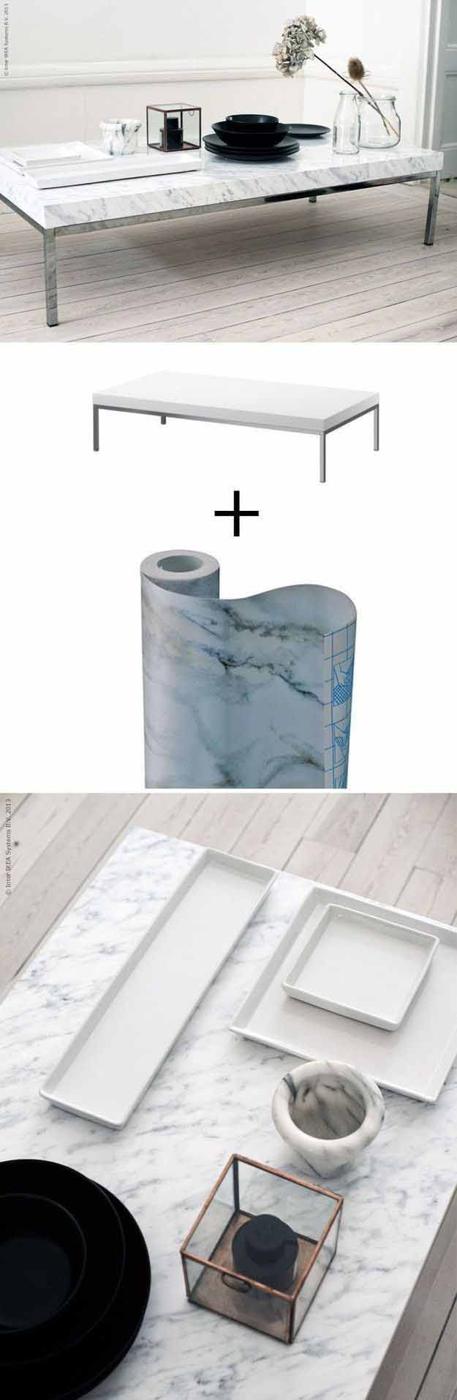 DIY Home Decor On a Budget | Easy Furniture Projects | Faux Marble DIY Coffee Table | DIY Projects and Crafts by Sueeye #coffeetables #diyfurniture