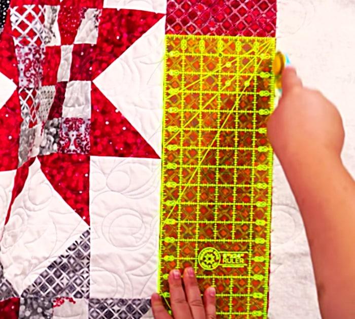 Trim And Square A Quilt Easily - Easy Quilting Methods - Quick Quilting Ideas