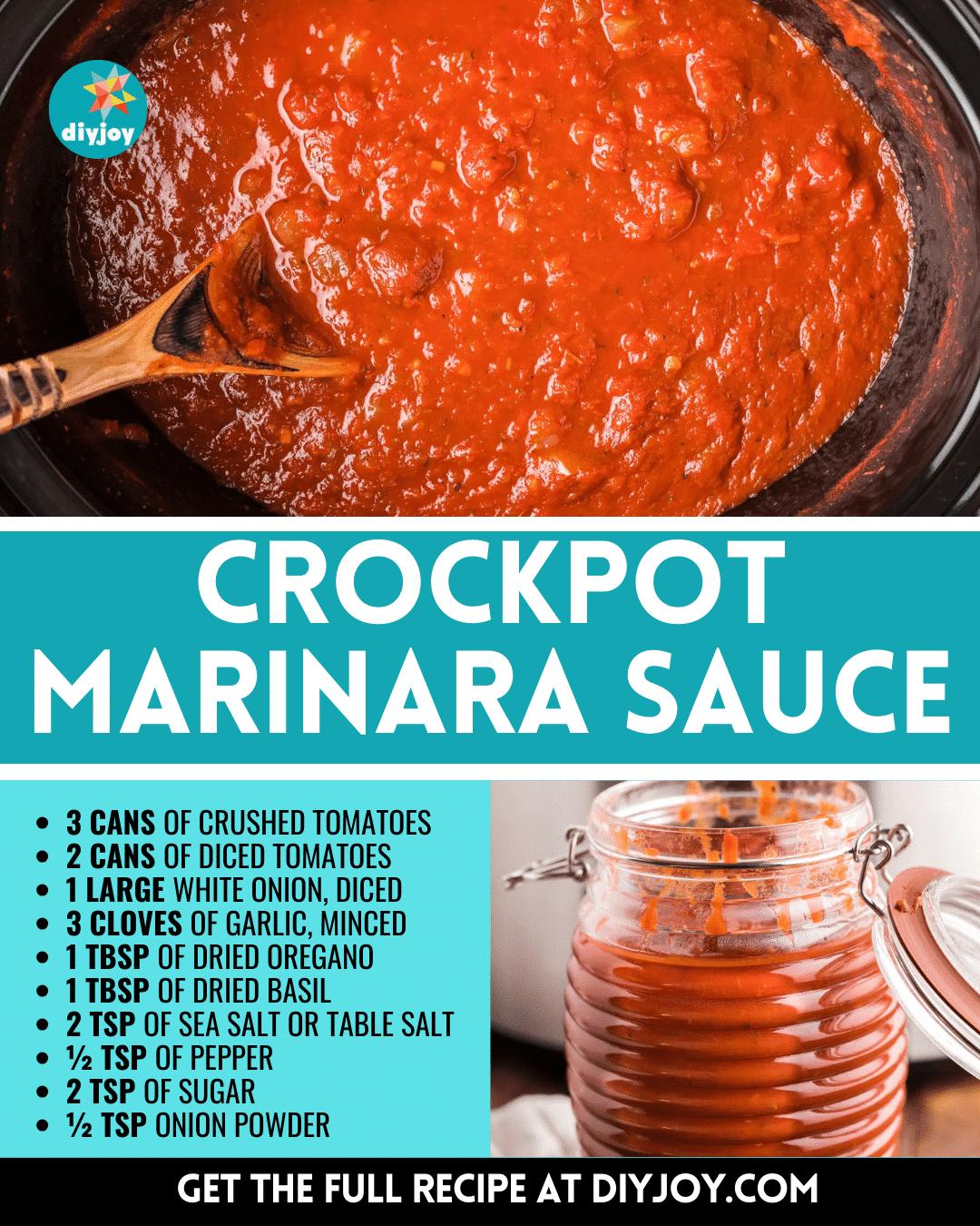 Simple Crockpot Marinara Sauce Recipe