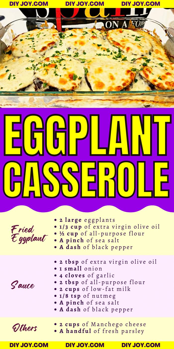 Easy-To-Make Cheesy Eggplant Casserole