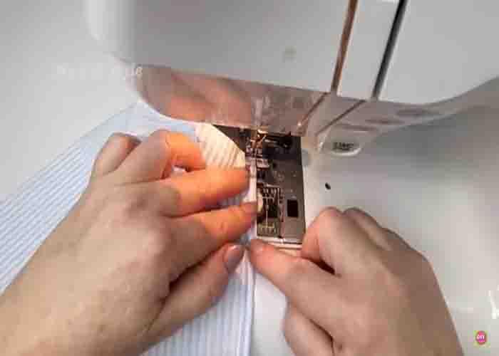Sewing the perfect corners on the sheet