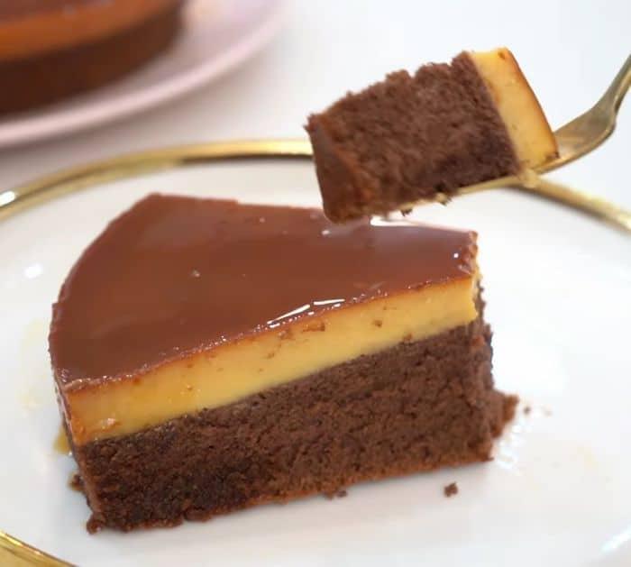 Easy Chocolate Custard Cake Recipe